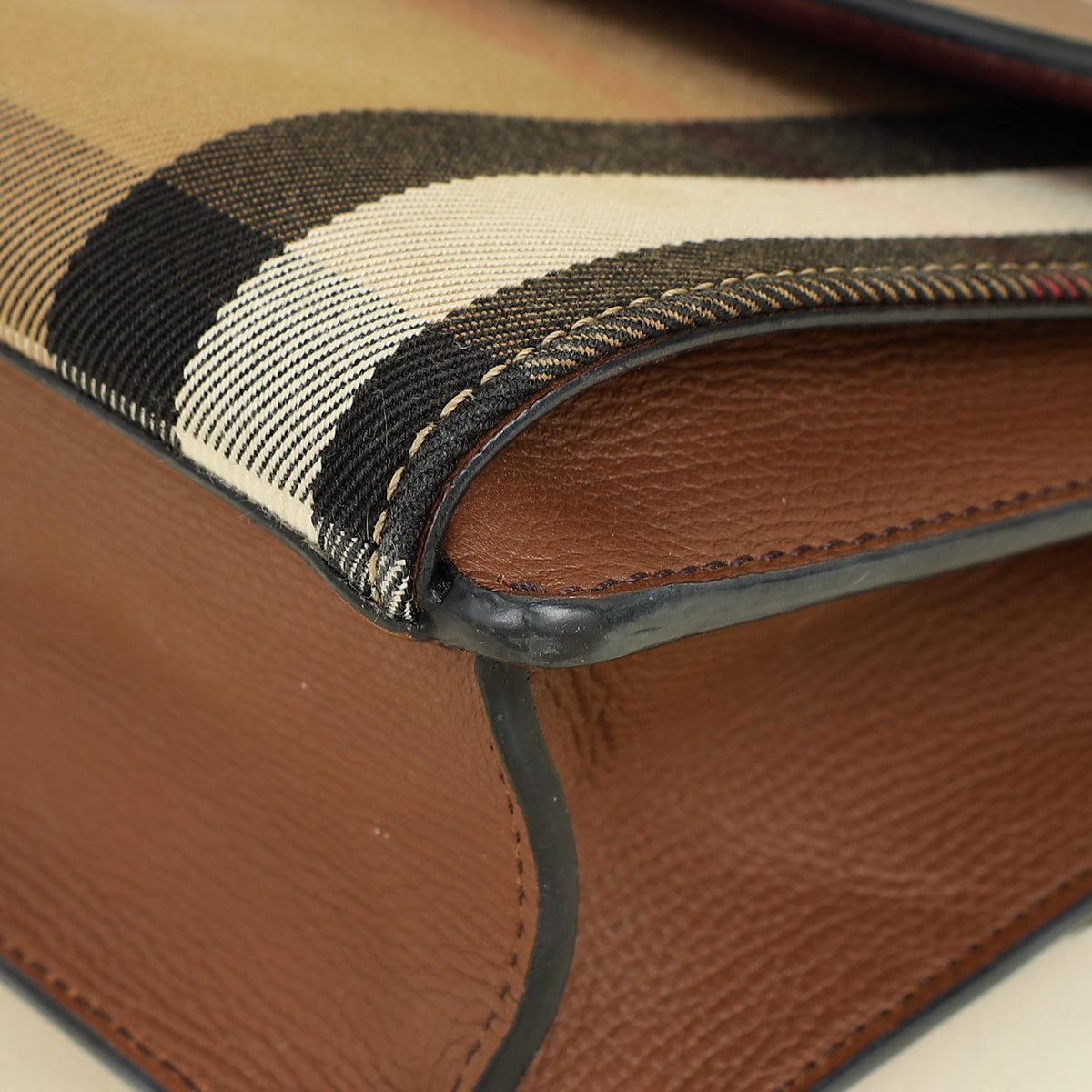 Burberry Brown House Check Macken Crossbody Bag