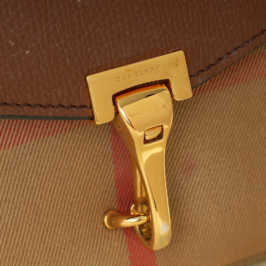 Burberry Brown House Check Macken Crossbody Bag