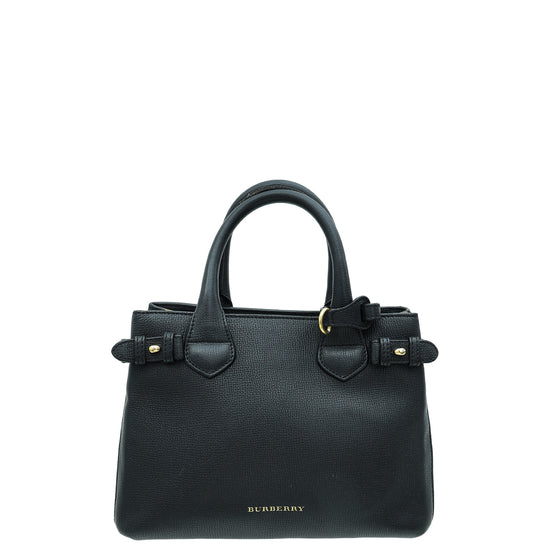 Burberry Black Small Banner Tote Bag