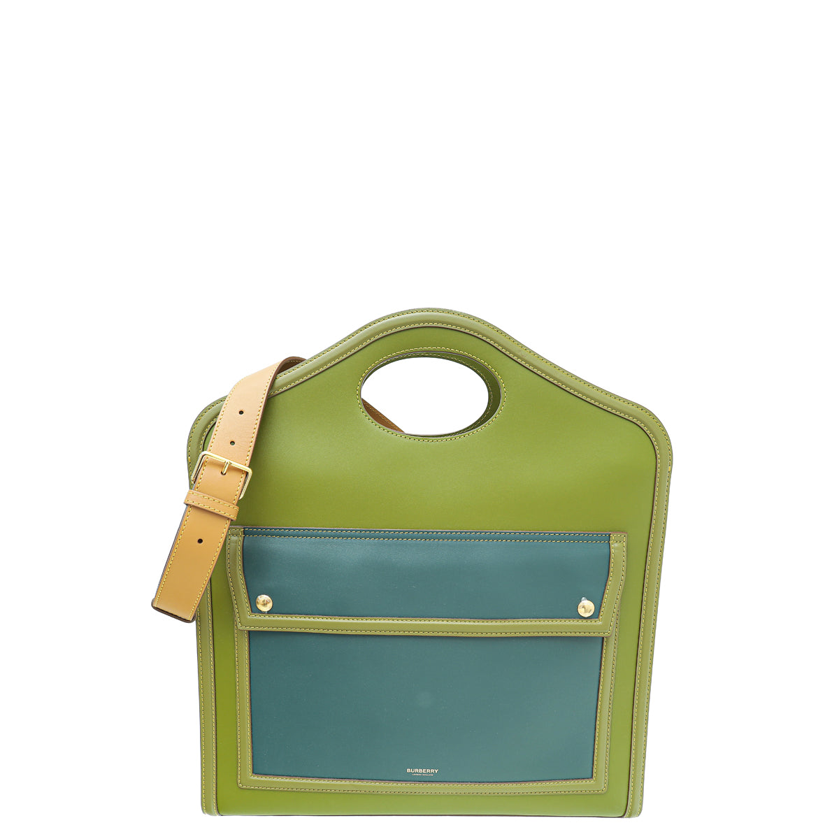 Burberry Bicolor Pocket Tote Bag-Burberry-THE CLOSET