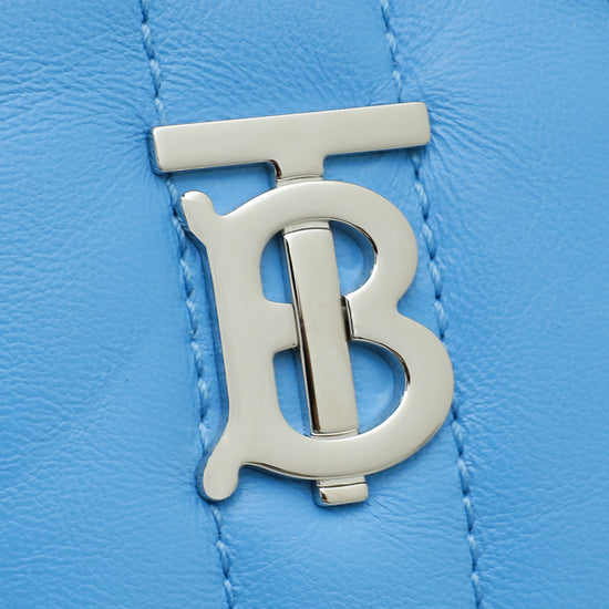 Burberry Bright Sky Blue Lola Double Pouch Crossbody Bag