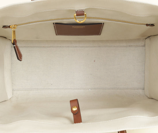 Burberry Bicolor Freya Medium Tote Bag