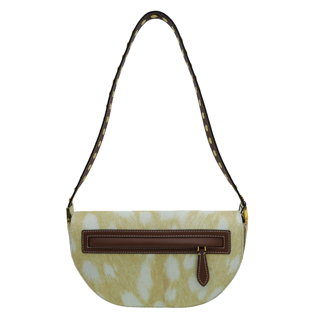 Burberry Bicolor Fur Studded Olympia Small Bag-Burberry-THE CLOSET