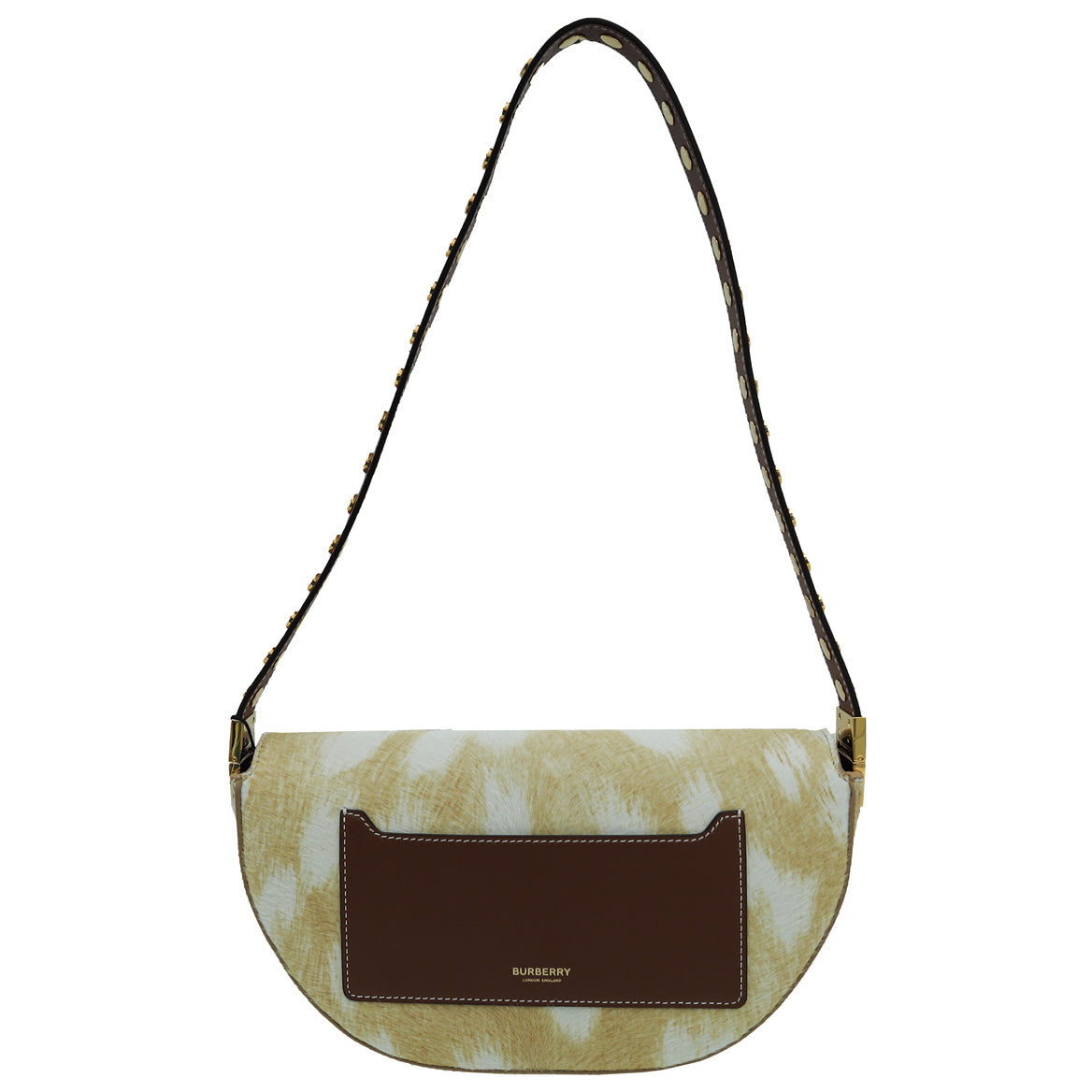 Burberry Bicolor Fur Studded Olympia Small Bag-Burberry-THE CLOSET