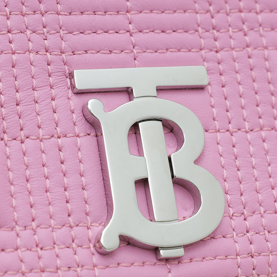 Burberry Primrose Pink Quilted Lola Camera Small Bag