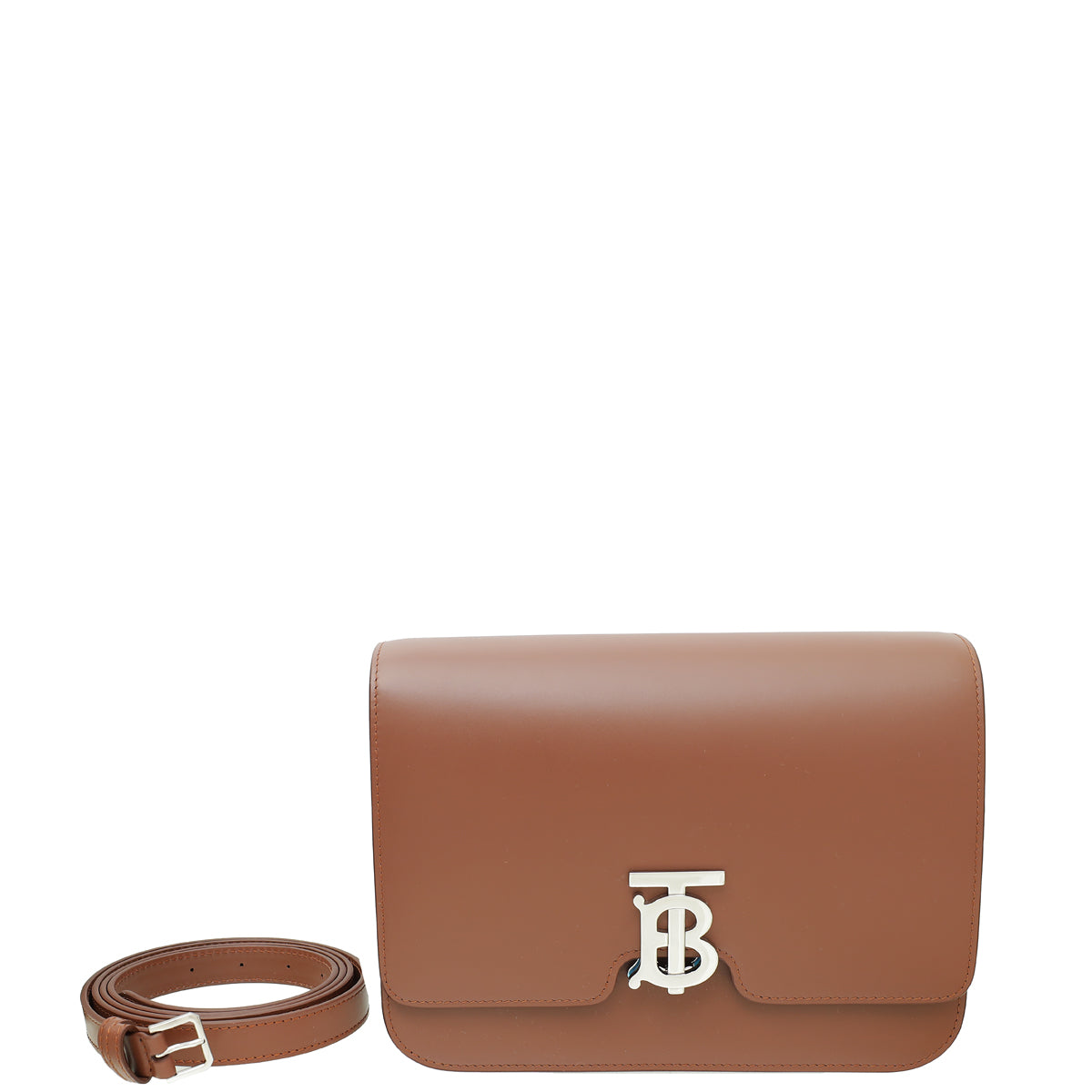Burberry Malt Brown TB Flap Medium Bag-Burberry-THE CLOSET