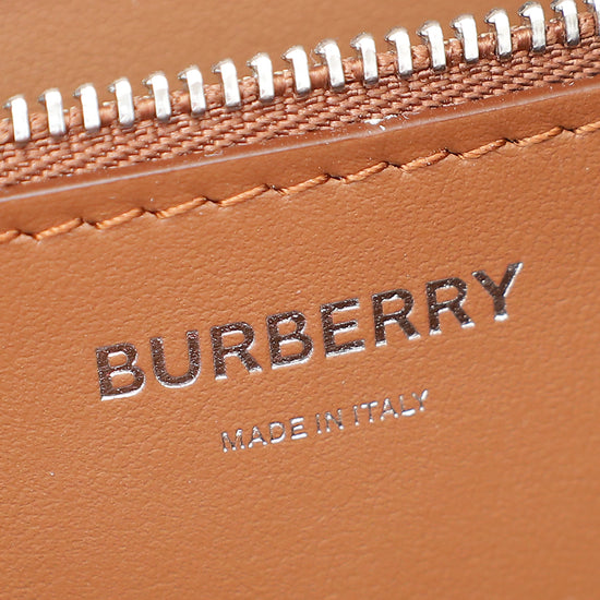 Burberry Malt Brown TB Flap Medium Bag