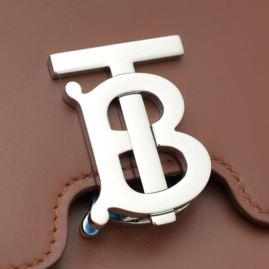 Burberry Malt Brown TB Flap Medium Bag