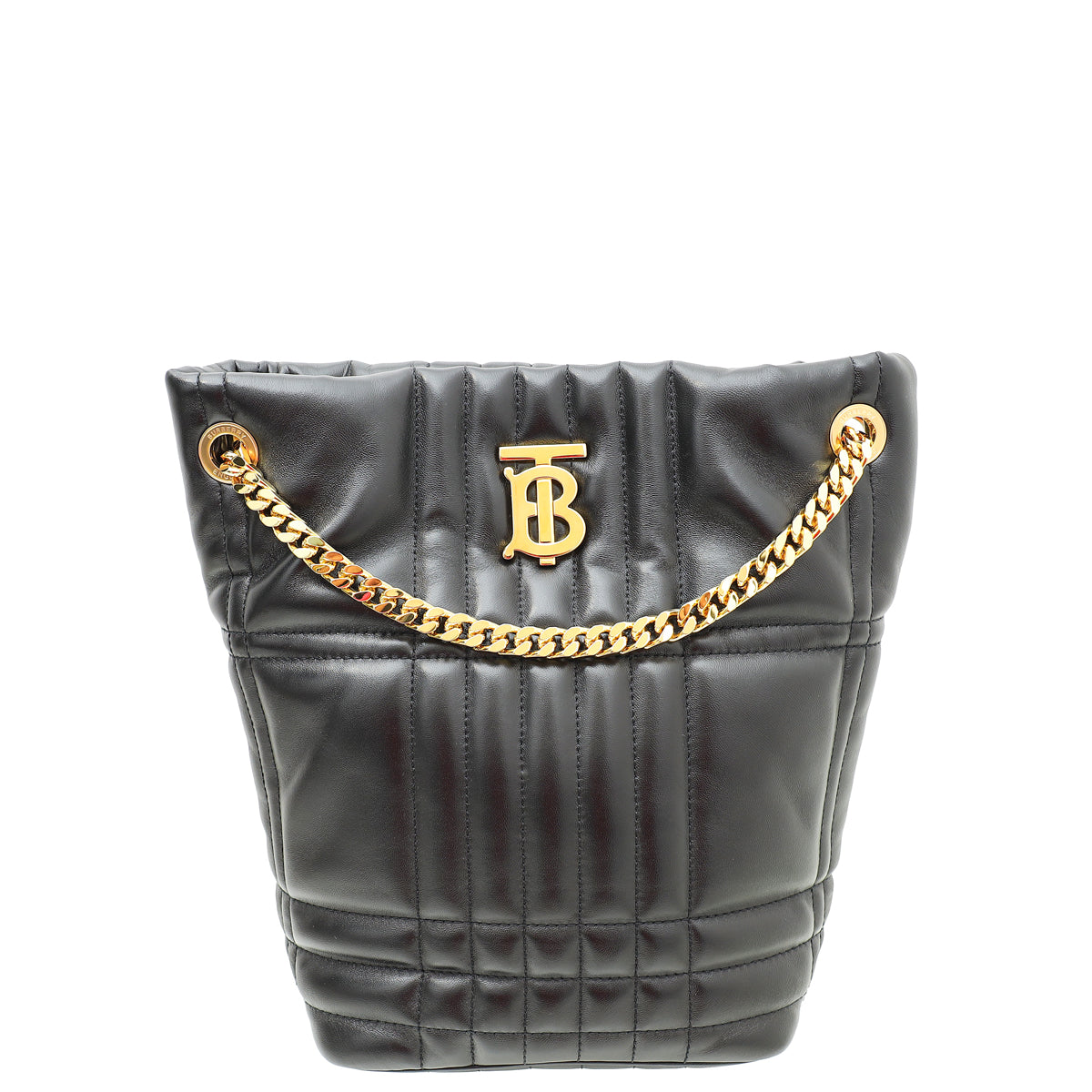 Burberry Black Quilted Lola Bucket Small Bag-Burberry-THE CLOSET