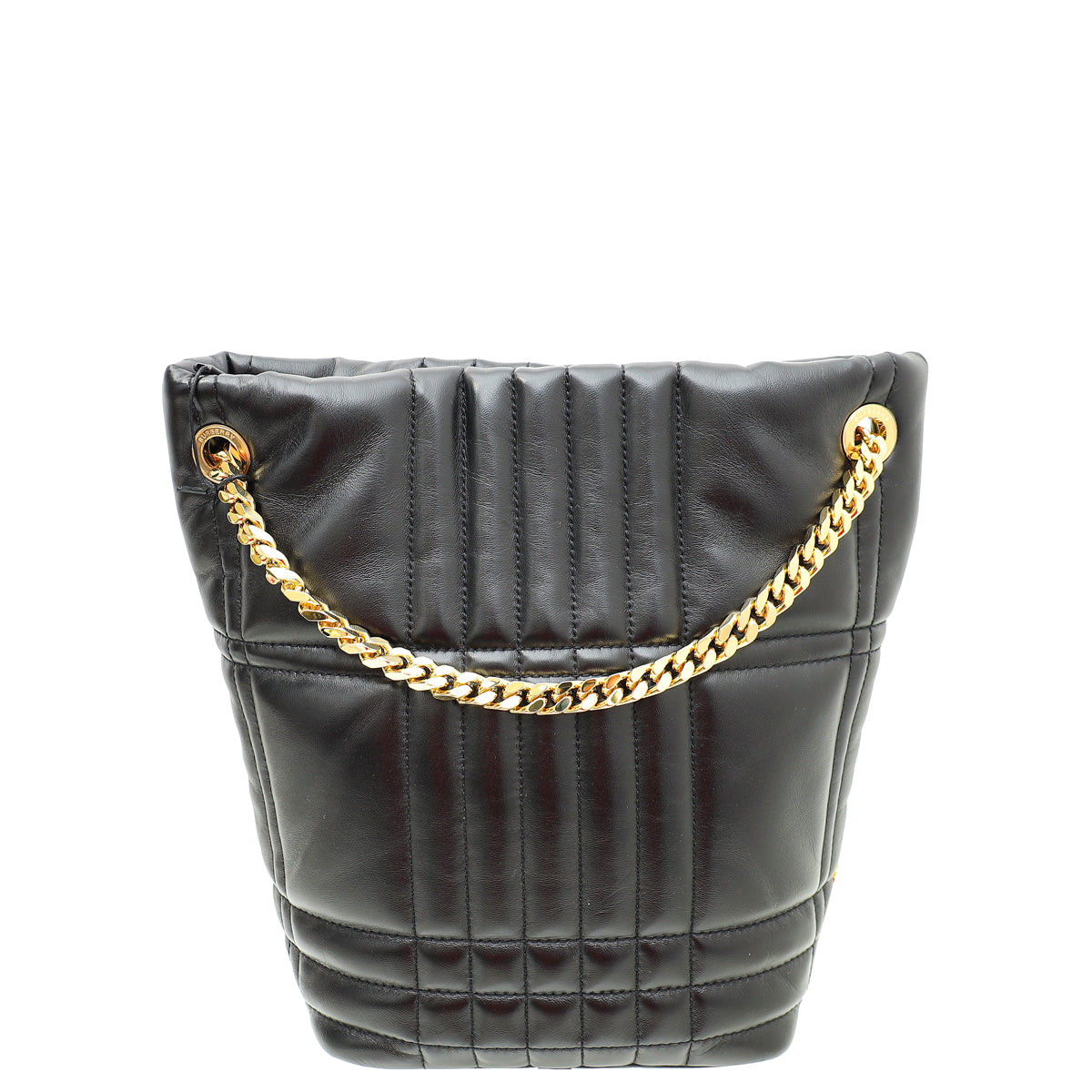 Burberry Black Quilted Lola Bucket Small Bag-Burberry-THE CLOSET