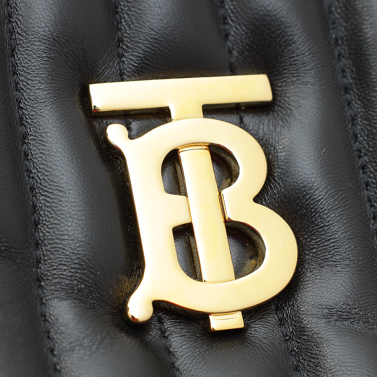 Burberry Black Quilted Lola Bucket Small Bag