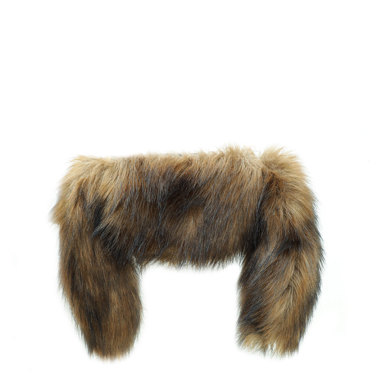 Burberry Dark Brown Faux Fur Mini Zip Olympia Bag-Burberry-THE CLOSET