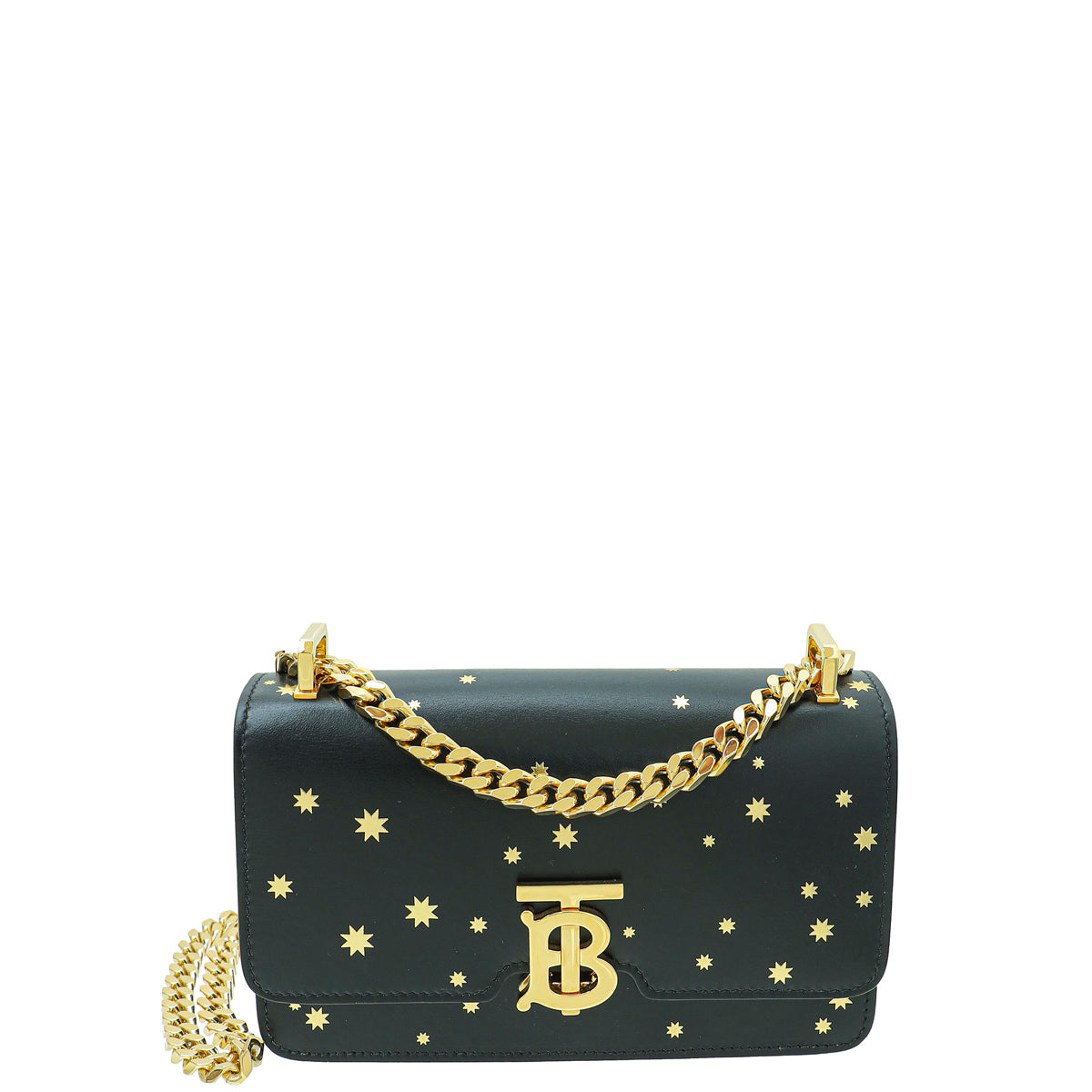 Burberry Bicolor Star Print TB Mini Chain Bag-Burberry-THE CLOSET