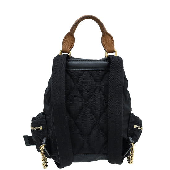Burberry Bicolor Nylon Rucksack Backpack Bag
