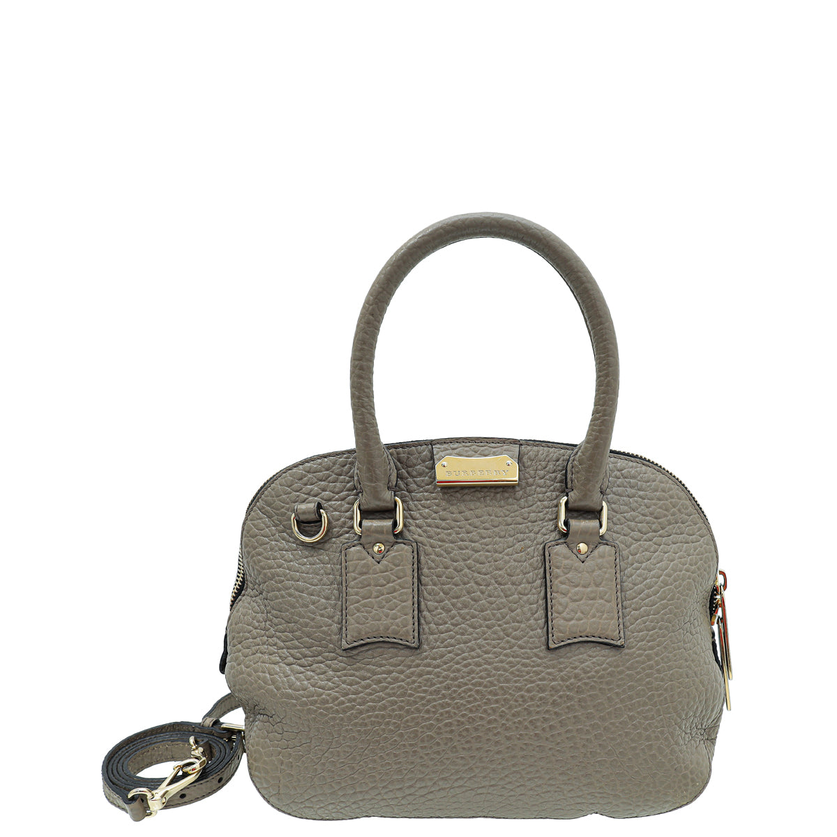 Burberry Etoupe Heritage Grain Small Orchard Bowling Bag-Burberry-THE CLOSET