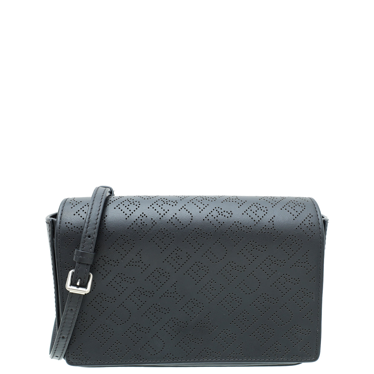 Burberry Black Perforated Hampshire Crossbody Bag-Burberry-THE CLOSET