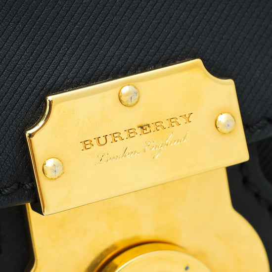 Burberry Black Trench DK88 Top Handle Small Bag