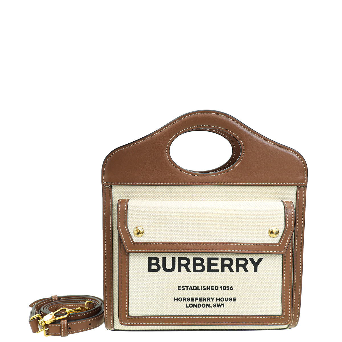 Burberry Bicolor Mini Pocket Bag