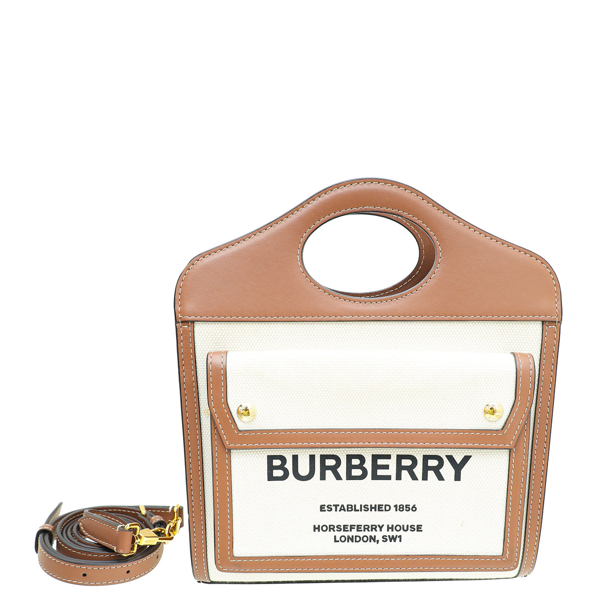 Burberry Natural Pocket Mini Bag-Burberry-THE CLOSET