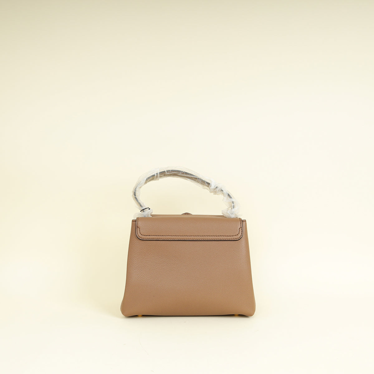 Burberry Dark Sand Camberley Small Top Handle Bag