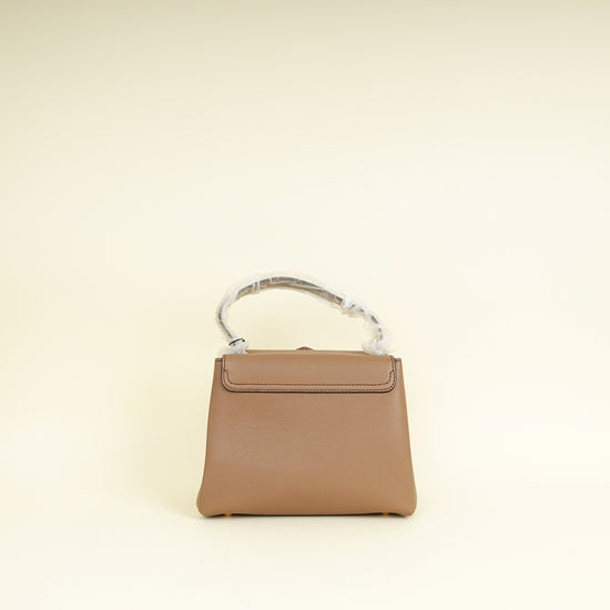 Burberry Dark Sand Camberley Small Top Handle Bag