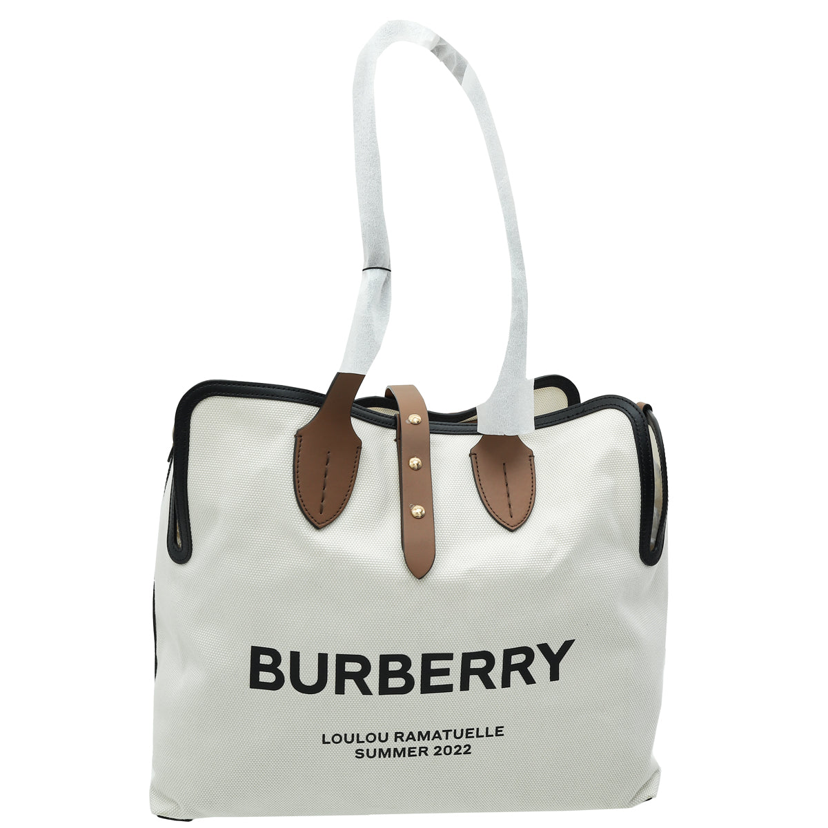 Burberry Natural Soft Belt Tote Medium Bag