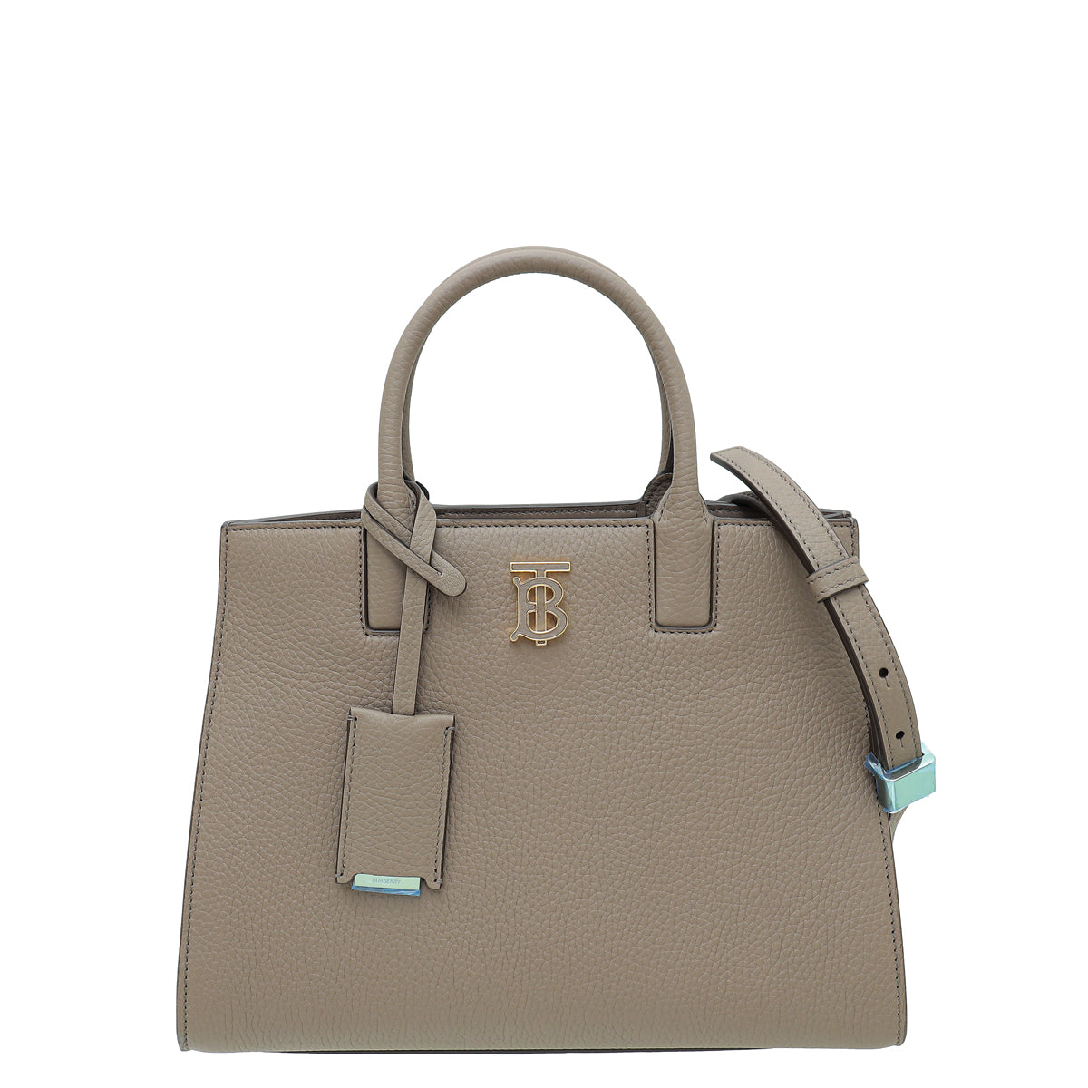 Burberry Light Saddle Brown Frances Top Handle Mini Bag-Burberry-THE CLOSET