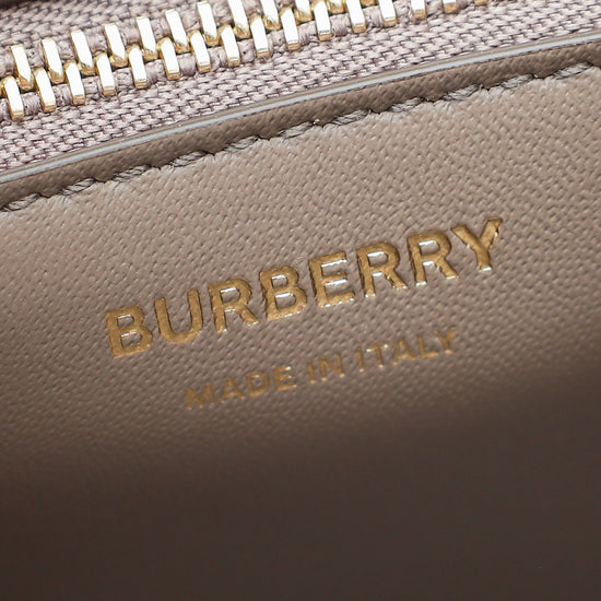 Burberry Light Saddle Brown Frances Top Handle Mini Bag