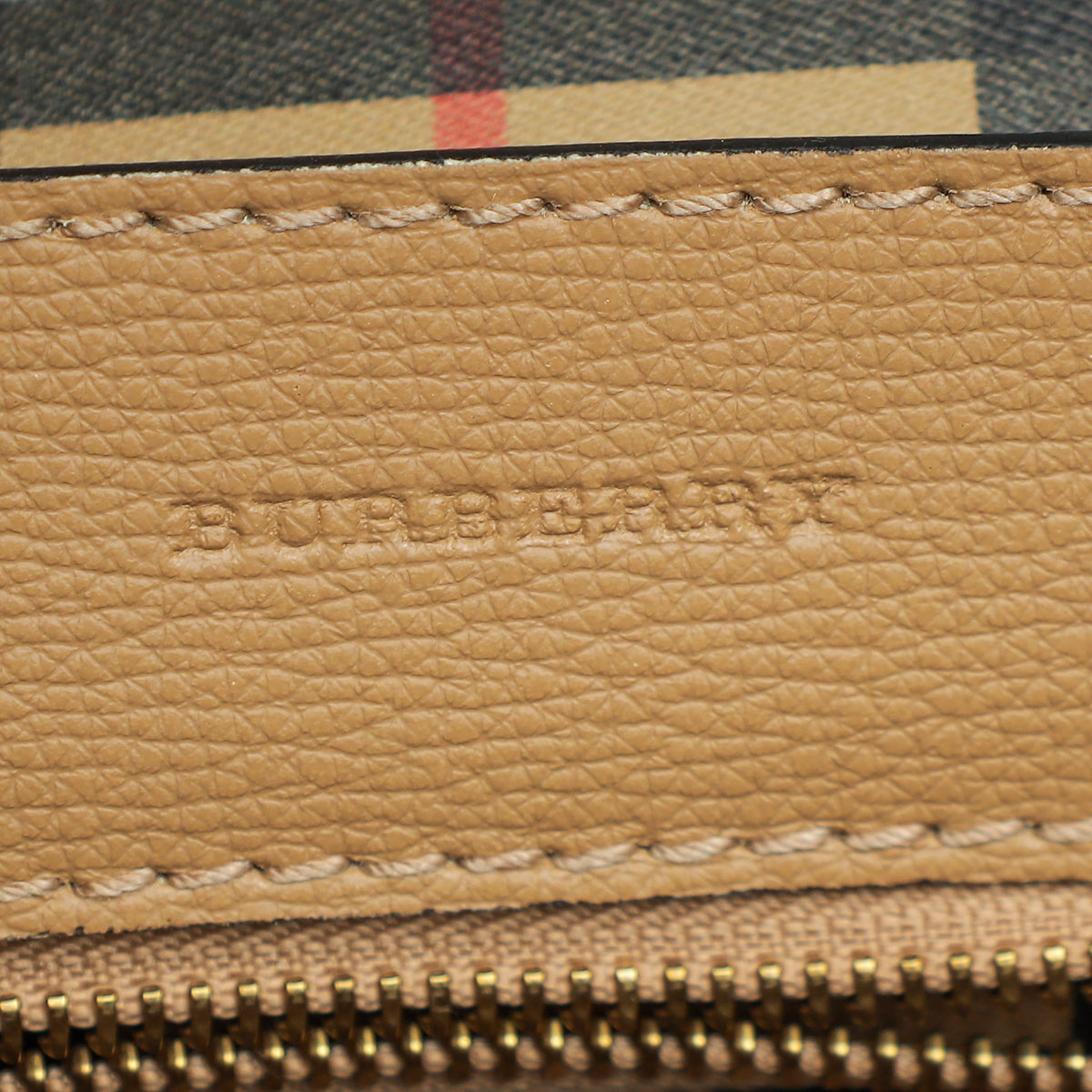 Burberry Light Camel Embossed Crest Large Tote Bag-Burberry-THE CLOSET