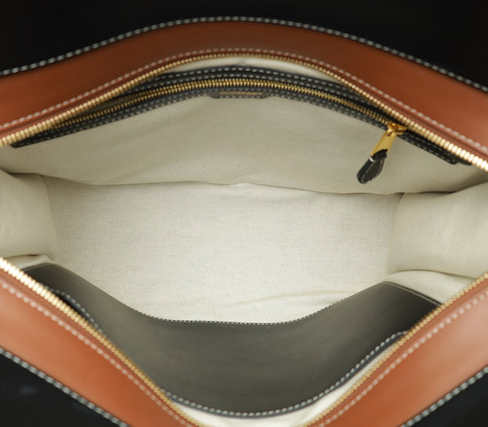 Burberry Bicolor Pocket Tote Medium Bag