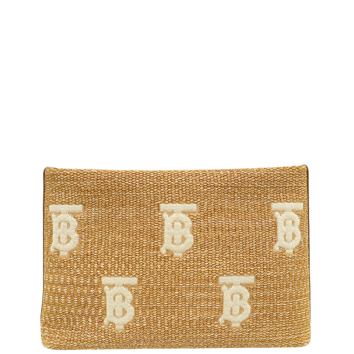 Burberry Bicolor Rafia Duncan Pouch-Burberry-THE CLOSET