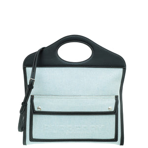 Burberry Bicolor Pocket Foldover Bag Bag