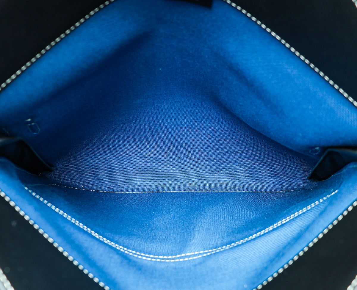 Burberry Bicolor Pocket Foldover Clutch Bag