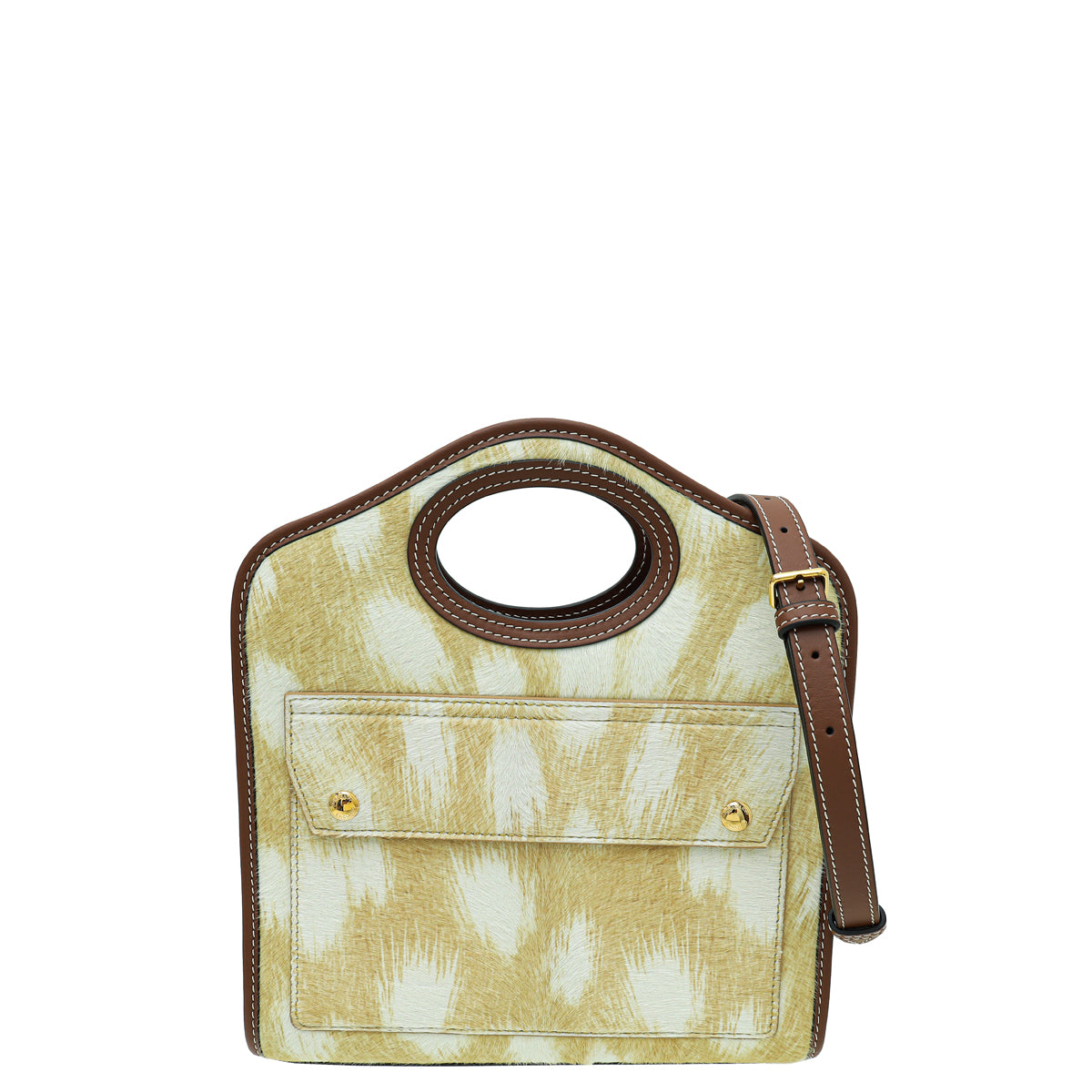 Burberry Bicolor Mini Calf Hair Pocket Bag