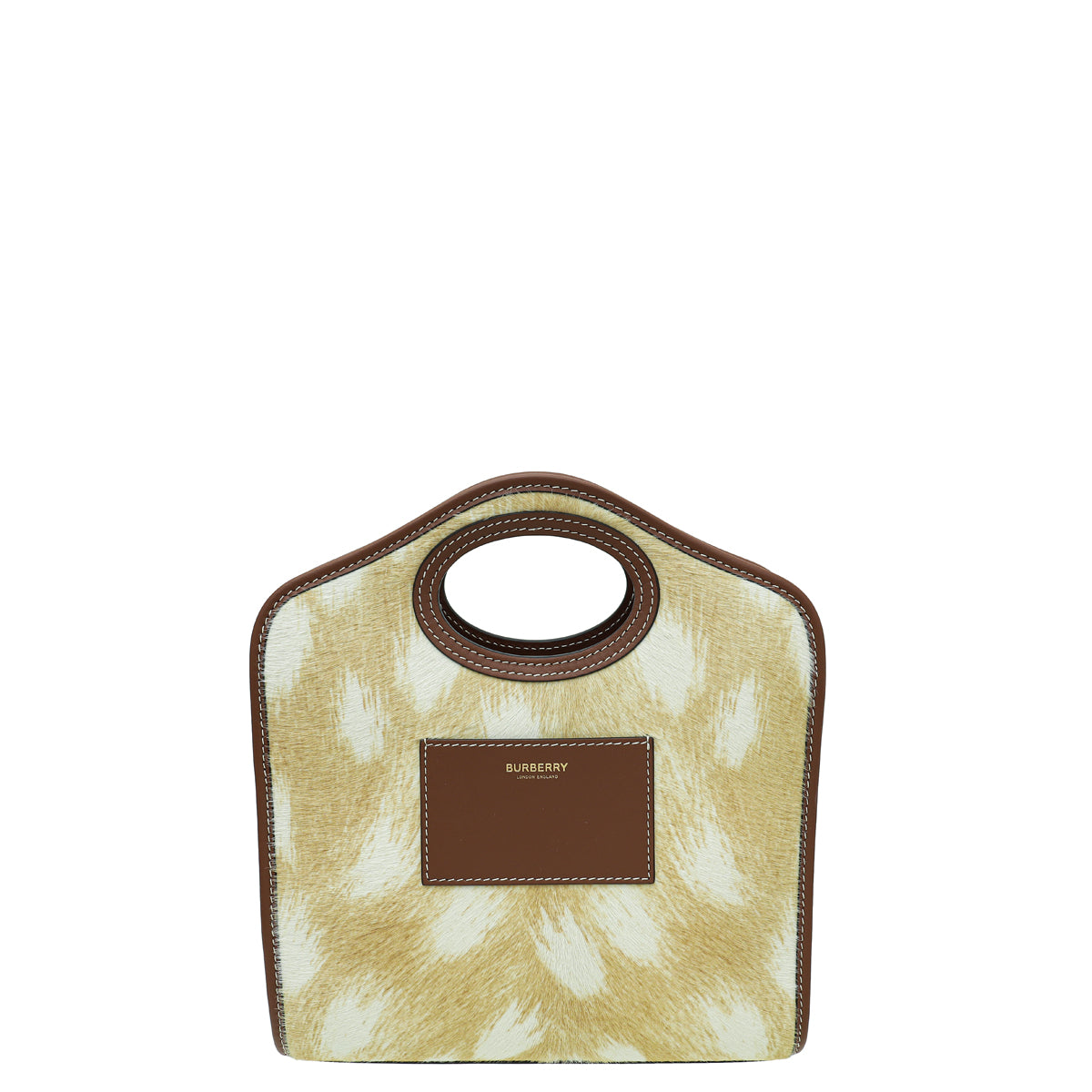 Burberry Bicolor Mini Calf Hair Pocket Bag
