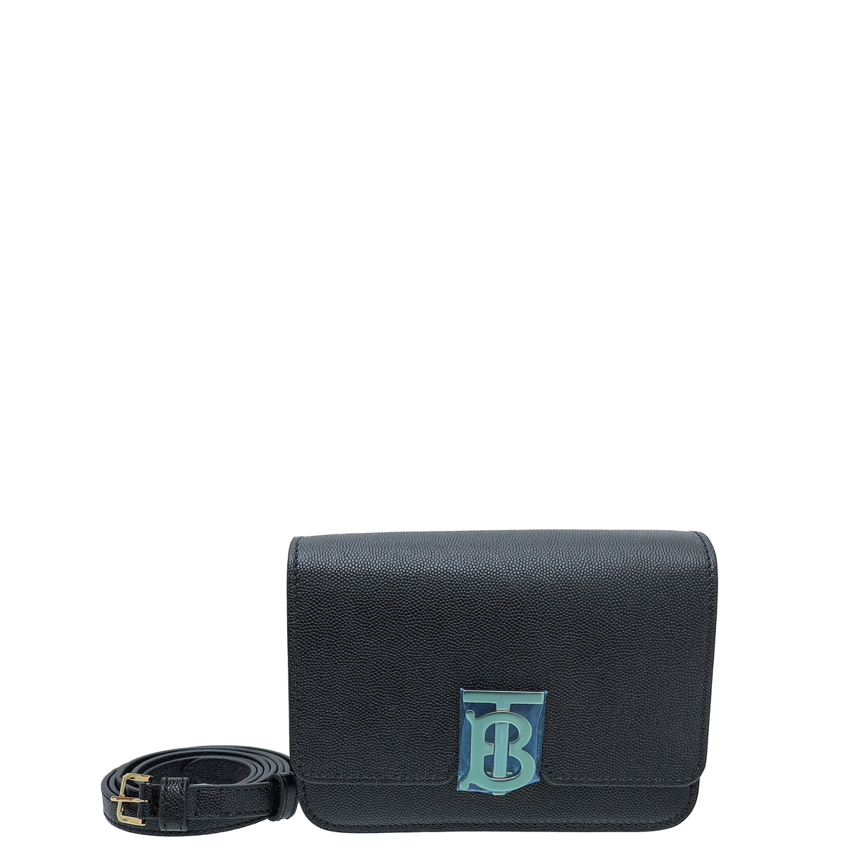 Burberry Black TB Flap Mini Bag-Burberry-THE CLOSET