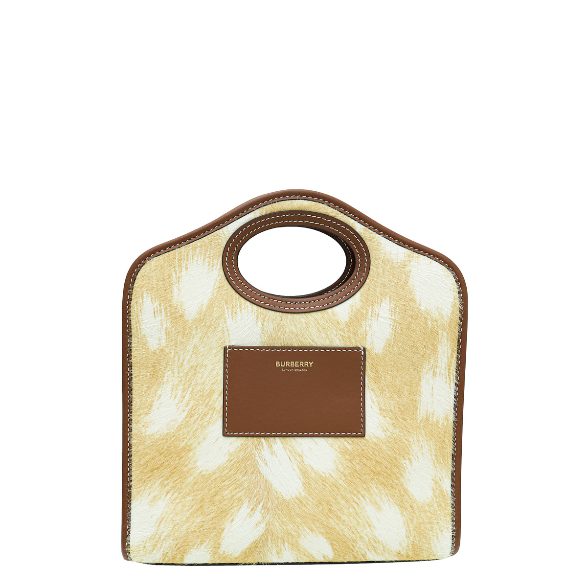 Burberry Bicolor Mini Pocket Calf Hair Bag-Burberry-THE CLOSET