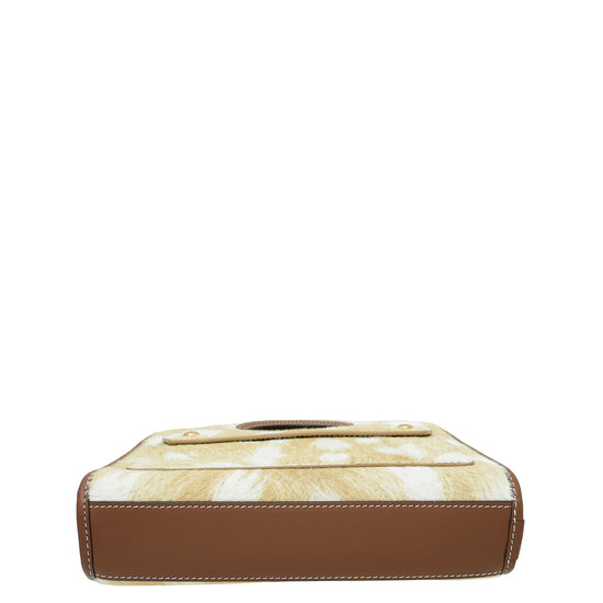 Burberry Bicolor Mini Pocket Calf Hair Bag