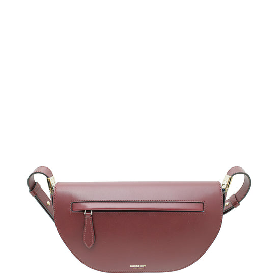 Burberry bag burgundy best sale