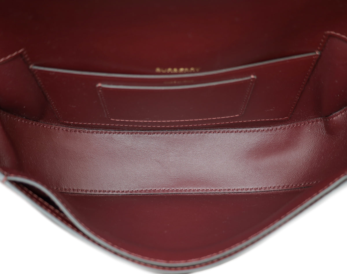 Burberry Burgundy Olympia Small Bag