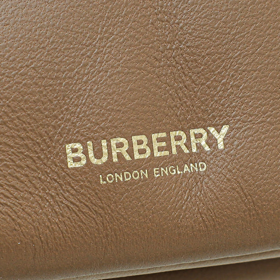 Burberry Oak Brown Soft Olympia Small Bag