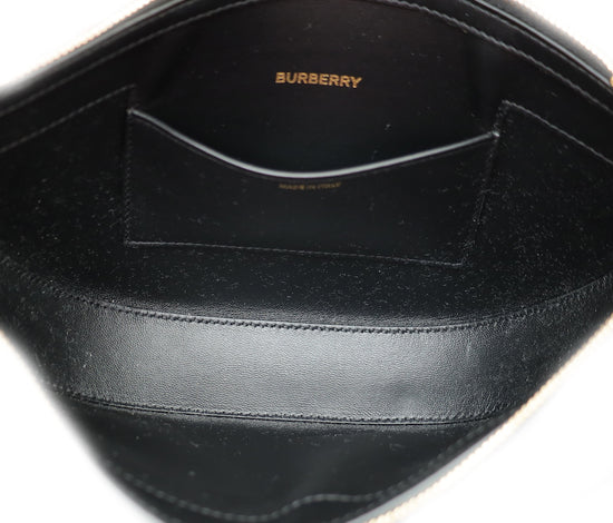 Burberry Black Mini Zip Olympia Bag