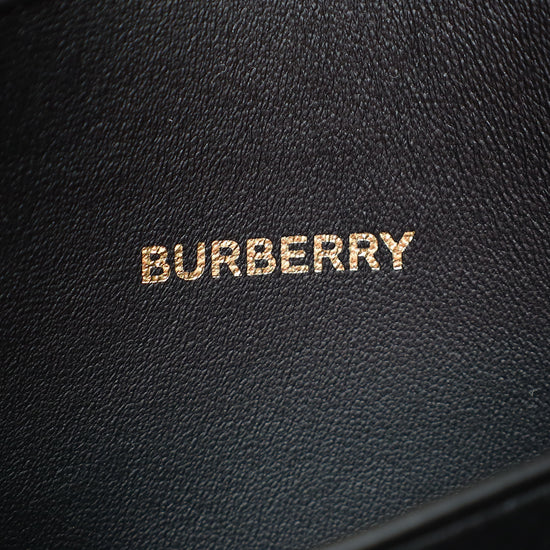 Burberry Black Mini Zip Olympia Bag