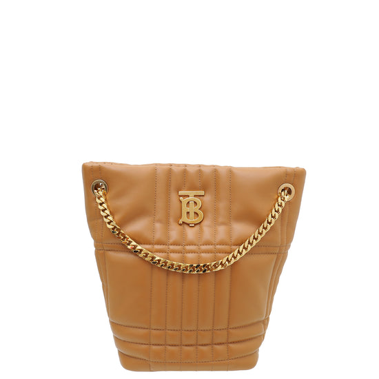 Burberry Maple Brown Lola Bucket Small Bag