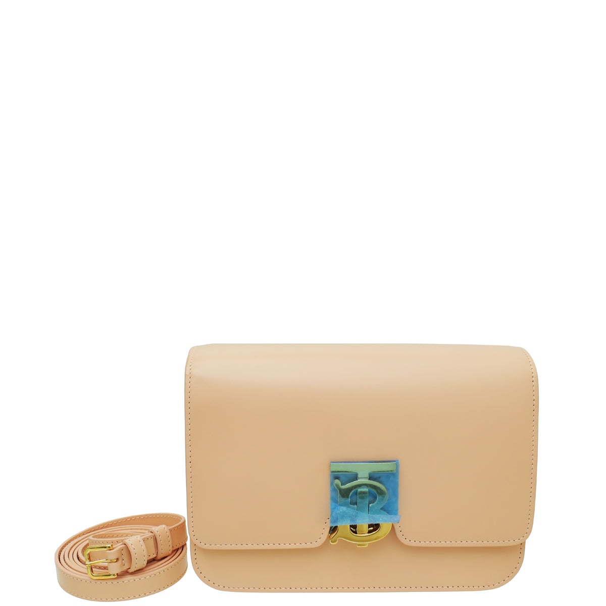 Burberry Peach Pink TB Flap Small Bag-Burberry-THE CLOSET