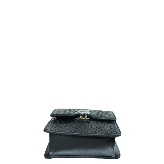 Burberry Black TB Embossed Robin Bag