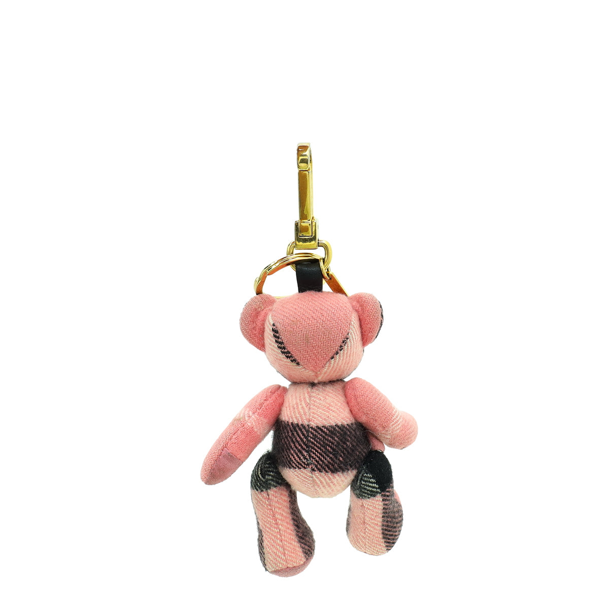 Burberry Pink Check Thomas Bear Bag Charm-Burberry-THE CLOSET