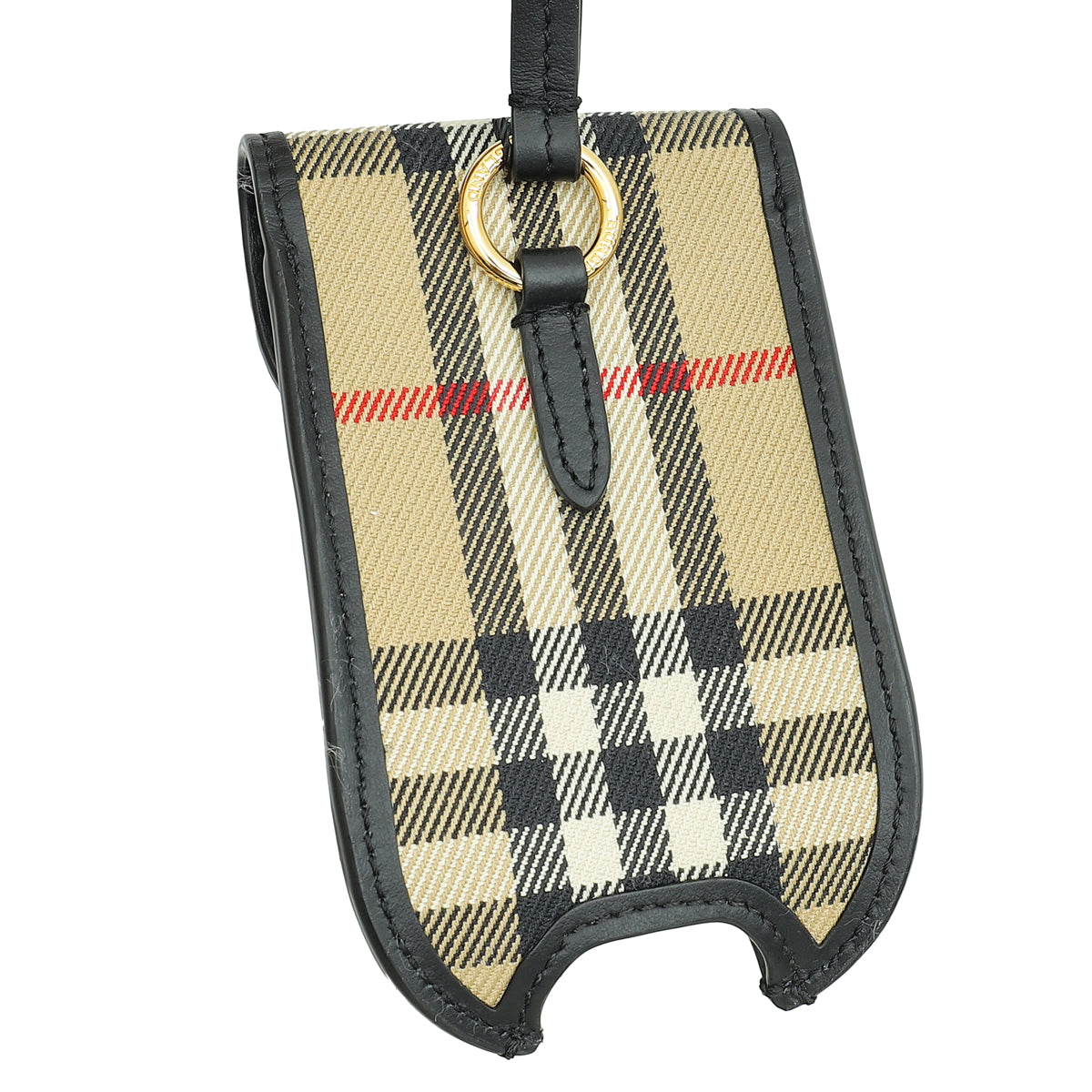 Burberry Tricolor Check Pattern Hand Sanitizer Holder w/ Tags
