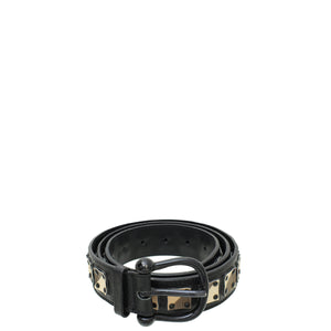 Burberry Black Vintage Check Buckle Belt 40