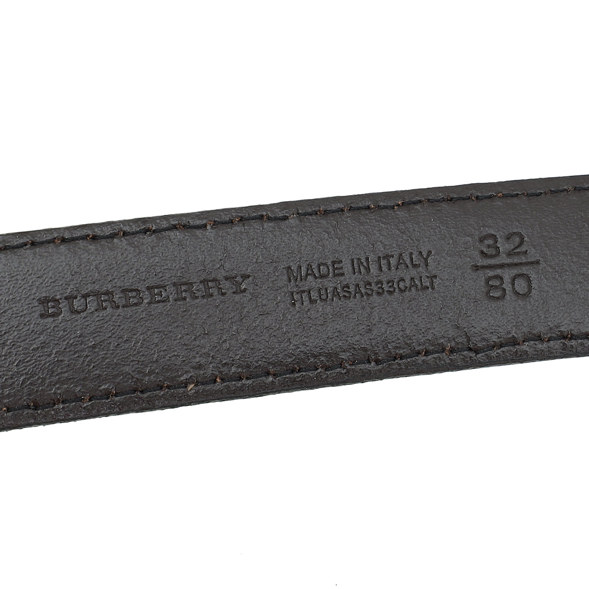 Burberry Bicolor House Check Buckle Belt 32